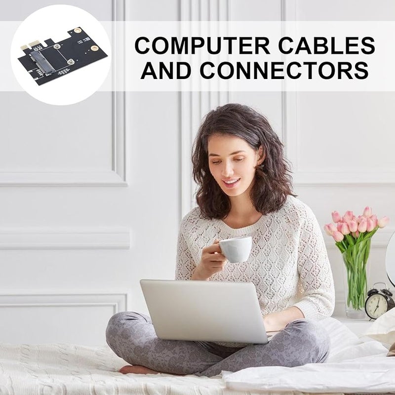 Half PCIE to Standard PCI Express 1X Adapter Card for WiFi Network Expansion - Image 2